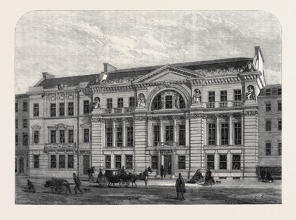 FRONT OF THE NEW FREEMASONS' HALL, GREAT QUEEN STREET, LINCOLN'S INN FIELDS, 1866