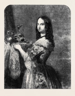 A LADY IN WAITING, OF THE TIME OF LOUIS XV. PAINTED BY LANCE.