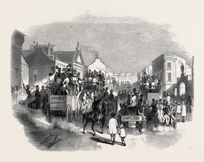 CITY OF CORK, SCENE ON THE DAY OF THE O'CONNELL DINNER