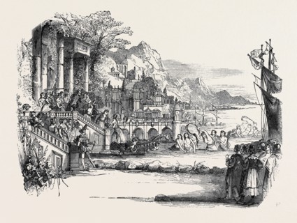 SCENE FROM THE EXTRAVAGANZA OF "THE FAIR STAR," AT THE PRINCESS' THEATRE.