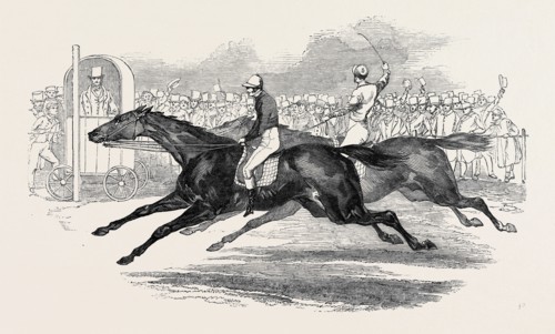 MR. DAY'S "THE UGLY BUCK," AND LORD GEORGE BENTINCK'S "THE DEVIL TO PAY", RACE FOR 200 GUINEAS, AT