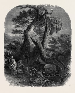 SPECIMEN OF WOOD ENGRAVING, "THE DEATH OF THE CHILDREN OF NIOBE," FROM THE PAINTING BY WILSON