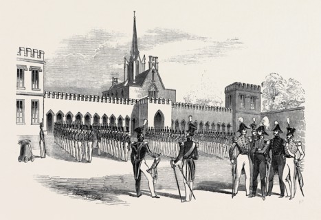 PARADE OF CADETS, IN THE STONE COURT.