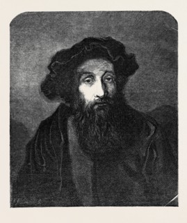 A JEWISH RABBI, BY REMBRANDT, IN THE NATIONAL GALLERY