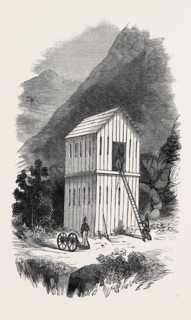 THE FRENCH BLOCK HOUSE PRISON, IN WHICH MR. PRITCHARD WAS CONFINED