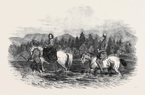THE QUEEN AND PRINCE ALBERT FORDING THE GARRY