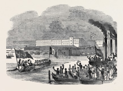 VISIT OF THE KING OF THE FRENCH, LOUIS PHILIPPE, TO QUEEN VICTORIA: DEBARKATION AT PORTSMOUTH