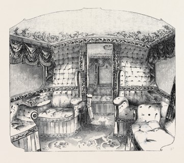 INTERIOR OF THE NEW ROYAL SOUTHAMPTON RAILWAY STATE CARRIAGE