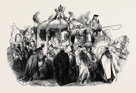 PROCESSION OF HER MAJESTY TO OPEN THE NEW ROYAL EXCHANGE, DELIVERY OF THE CITY SWORD, AT TEMPLE BAR