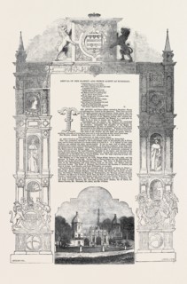 THE LODGES AT BURGHLEY, ARRIVAL OF HER MAJESTY AND PRINCE ALBERT AT BURGHLEY