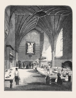 THE KITCHEN AT BURGHLEY, HER MAJESTY'S LATE VISIT TO BURGHLEY