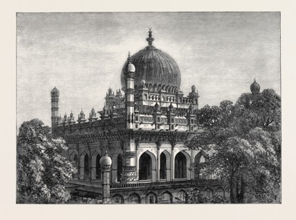 TOMB OF KING IBRABIM AT BEEJAPOOR, INDIA, 1871