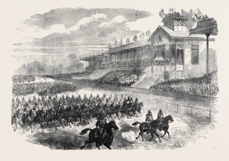 REVIEW OF THE FRENCH ARMY AT LONGCHAMPS, BOIS DE BOULOGNE, 1871