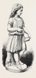 "YOUNG ENGLAND'S SISTER," BY G. HALSE IN THE ROYAL ACADEMY EXHIBITION, 1871