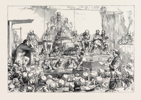 THE TICHBORNE TRIAL: SKETCH IN COURT, 1871