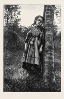 "A BRETON GIRL, EVENING," BY F.J. SKILL, 1871