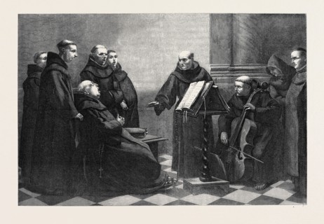 "REHEARSAL," BY A. ROBERT, IN THE INTERNATIONAL EXHIBITION, 1871