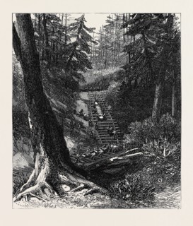 THE RED RIVER EXPEDITION: CROSSING A PORTAGE, 1871