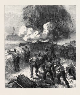 SIEGE OPERATIONS AT CHATHAM: EXPLOSION OF A MINE, 1871