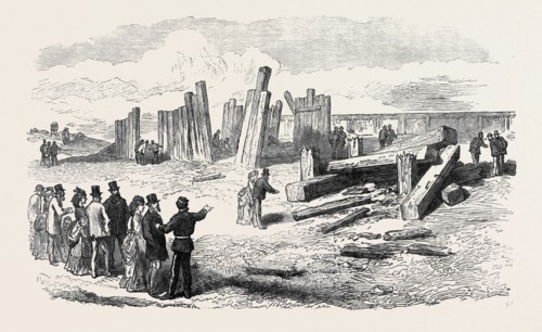 SIEGE OPERATIONS AT CHATHAM: DESTRUCTION OF THE STOCKADE BY GUN-COTTON AND POWDER, 1871