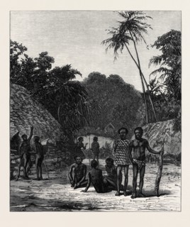 SCENE OF THE MURDER OF BISHOP PATTESON, SANTA CRUZ, PACIFIC OCEAN, 1871