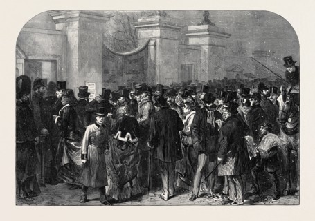 ILLNESS OF THE PRINCE OF WALES: THE BULLETIN AT MARLBOROUGH HOUSE, 1871