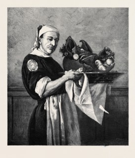 "BRINGING IN THE BOAR'S HEAD," BY H.S. MARK, A.R.A., 1871
