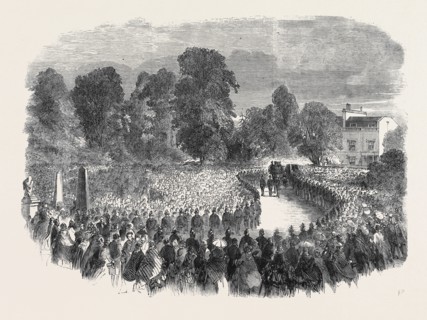 FUNERAL OF MR, BRAIDWOOD, THE LATE CHIEF OF THE LONDON FIRE BRIGADE, IN ABNEY PARK CEMETERY
