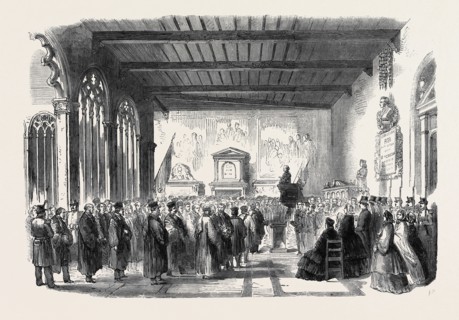 INAUGURATION OF CAVOUR'S MONUMENT IN THE CAMPO SANTO AT PISA, JULY 20, 1861
