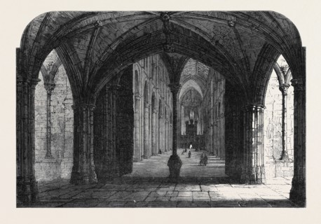THE ARCHAEOLOGICAL INSTITUTE OF GREAT BRITAIN AT PETERBOROUGH: ENTRANCE TO THE NAVE OF THE