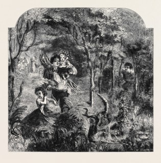 "COMING HOME BY THE SHORTEST WAY" DRAWN BY J. GODWIN