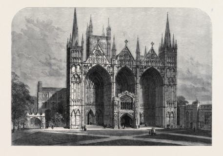 THE ARCHEOLOGICAL INSTITUTE OF GREAT BRITAIN AND IRELAND AT PETERBOROUGH: WEST FRONT OF