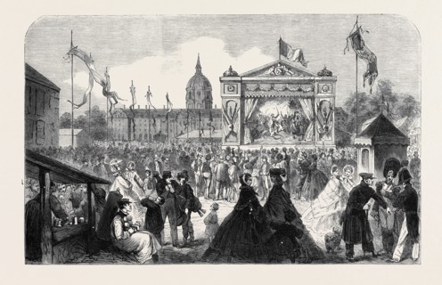 SCENE ON THE ESPLANADE DES INVALIDES, THE IMPERIAL FETES AT PARIS
