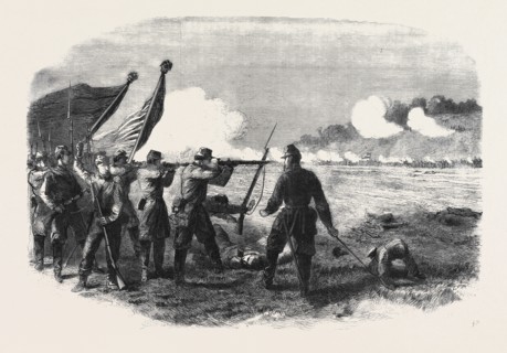THE CIVIL WAR IN AMERICA: ENGAGEMENT BETWEEN THE 71ST NEW YORK AND AN ALABAMA REGIMENT AT THE