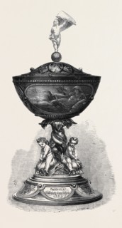 THE QUEEN'S CUP, WON BY MR. JOHNSON'S AUDAX AT THE ROYAL WESTERN YACHT CLUB REGATTA