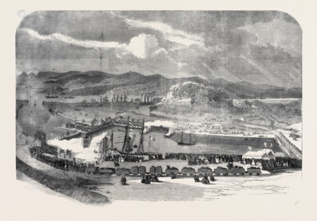 NEW FLOATING DOCKS AT BRITONFERRY, NEAR NEATH GLAMORGANSHIRE
