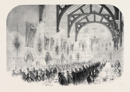 THE INSTALLATION OF LORD PALMERSTON AS LORD WARDEN OF THE CINQUE PORTS: THE BANQUET IN THE TOWNHALL