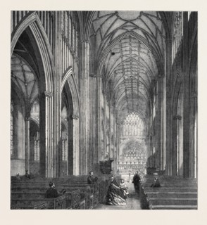 ST. MARY REDCLIFF, BRISTOL, IN PROCESS OF RESTORATION UNDER THE DIRECTION OF MR. G. GODWIN,