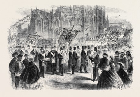 MASONIC DEMONSTRATION AT BRISTOL IN CONNECTION WITH THE RESTORATION OF ST. MARY REDCLIFF CHURCH: