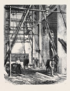 PROGRESS OF THE GREAT EXHIBITION BUILDING: HOISTING APPARATUS