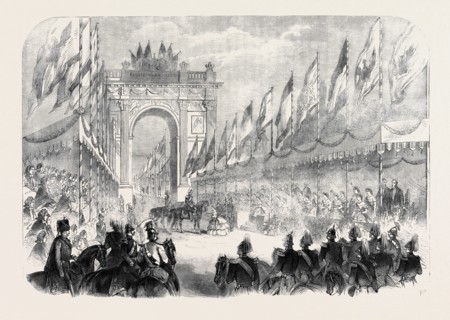 THE CORONATION OF THE KING OF PRUSSIA: HIS MAJESTY RECEIVING AN ADDRESS FROM THE YOUNG LADIES OF