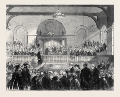 LORD PALMERSTON DISTRIBUTING CERTIFICATES TO THE SUCCESSFUL CANDIDATES IN THE RECENT OXFORD