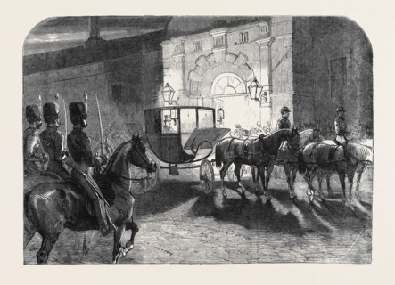 THE ARRIVAL OF THE PRINCE OF WALES AT CLUMBER, ON A VISIT TO THE DUKE OF NEWCASTLE