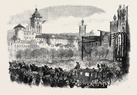 THE CORONATION OF THE KING AND QUEEN OF PRUSSIA: ENTRY INTO KÃñNIGSBERG, THE QUEEN'S CARRIAGE IN