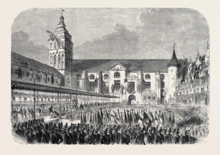 THE CORONATION OF THE KING AND QUEEN OF PRUSSIA: THE PROCESSION FROM THE CASTLE CHURCH,