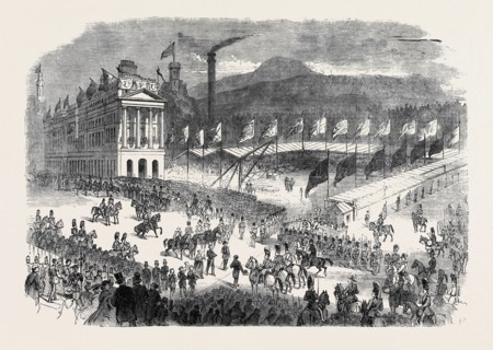 THE PRINCE CONSORT LAYING THE FOUNDATION STONE OF THE NEW GENERAL POST OFFICE AT EDINBURGH