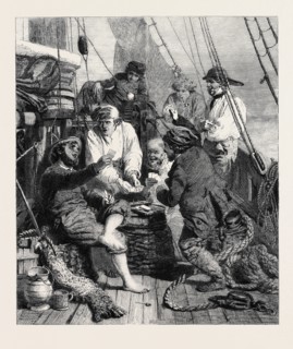 "THE STORM AT SEA," BY J. MORGAN, IN WALLIS'S COLLECTION AT THE FRENCH GALLERY