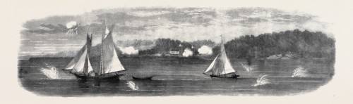 THE CIVIL WAR IN AMERICA: THE CONFEDERATE BATTERIES ON THE LOWER POTOMAC, VIRGINIA SHORE, OPPOSITE