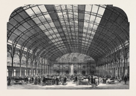 INTERIOR OF THE NEW AGRICULTURAL HALL, ISLINGTON