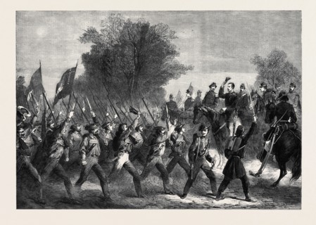 THE CIVIL WAR IN AMERICA: THE CONFEDERATE ARMY, MISSISSIPPIANS PASSING IN REVIEW BEFORE GENERAL